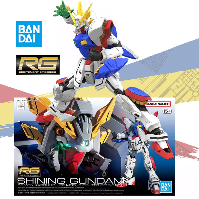Bandai original genuine In shock RG GF13-017NJ SHINING GUNDAM anime action figure model ornaments collection toy gifts for kids 
Bandai original genuine In shock RG GF13-017NJ SHINING GUNDAM anime action figure model ornaments collection toy gifts for kids