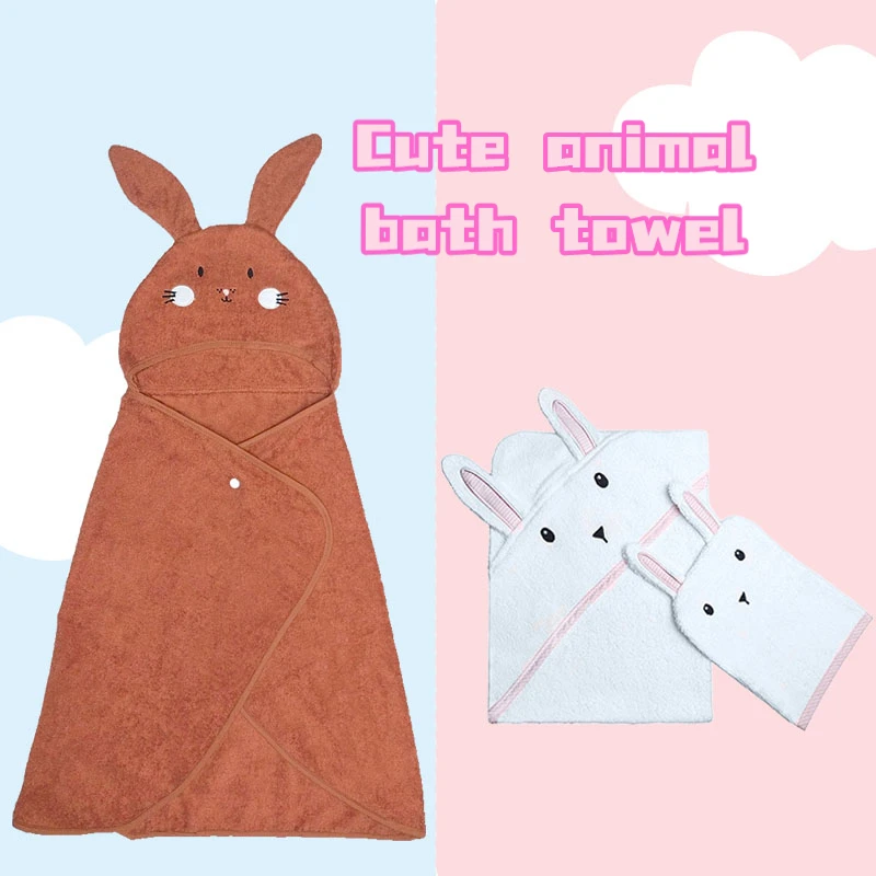 Детское банное полотенце с капюшоном и животными, хлопковый мягкий банный халат с кроликом для новорожденных, полотенце для сна, пеленка для мальчиков и девочек
Детское банное полотенце с капюшоном и животными, хлопковый мягкий банный халат с кроликом для новорожденных, полотенце для сна, пеленка для мальчиков и девочек