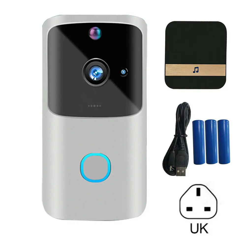 Видео дверной звонок, камера HD Wi-Fi, дверной звонок, беспроводной детектор движения, аудио и динамик, ночное видение для iOS и Android
Видео дверной звонок, камера HD Wi-Fi, дверной звонок, беспроводной детектор движения, аудио и динамик, ночное видение для iOS и Android
