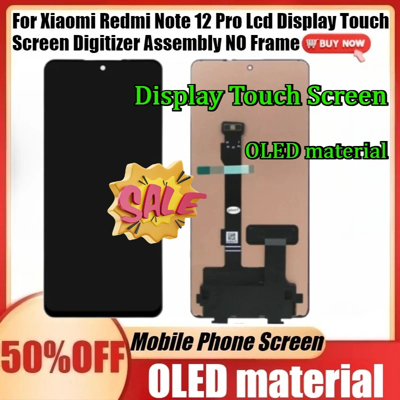 Для Xiaomi Redmi Note 12 Pro: новый OLED-дисплей в сборе с сенсорным экраном (без рамки) для Redmi Note 12 Pro+ 12Pro Plus
Для Xiaomi Redmi Note 12 Pro: новый OLED-дисплей в сборе с сенсорным экраном (без рамки) для Redmi Note 12 Pro+ 12Pro Plus
