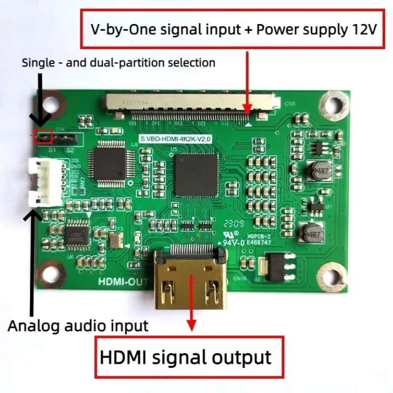 Плата V-by-One к HDMI. Выходная плата Vbyone VBO к HDMI. Поддержка разрешения 4K2K 1080P.
Плата V-by-One к HDMI. Выходная плата Vbyone VBO к HDMI. Поддержка разрешения 4K2K 1080P.