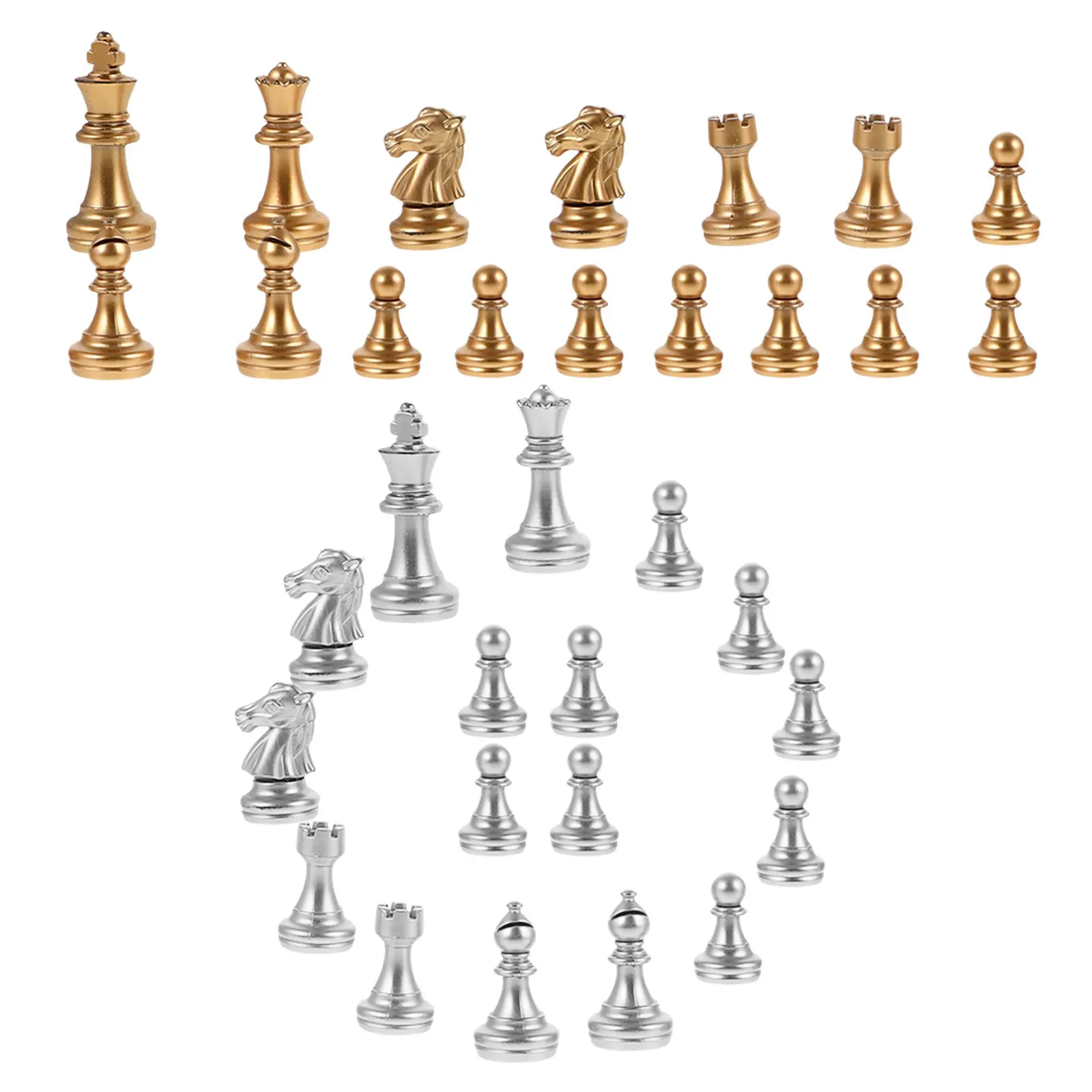 1Set Electroplated Gold Foil Chess Pieces Plastic Replacement Chess Pieces for Board Game Family Party Wedding Bar Portable
1Set Electroplated Gold Foil Chess Pieces Plastic Replacement Chess Pieces for Board Game Family Party Wedding Bar Portable