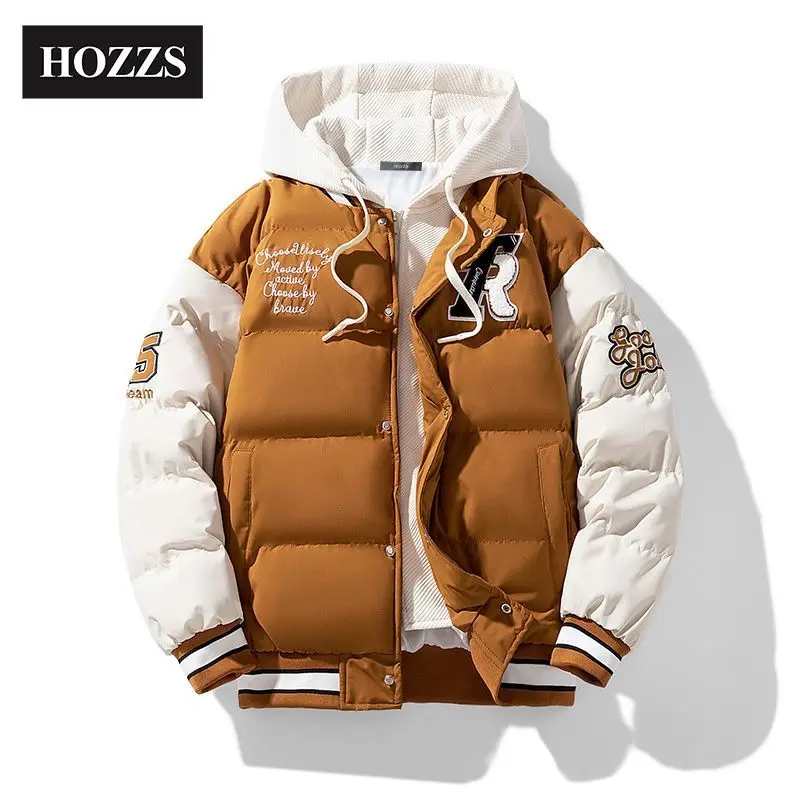 Men's winter cotton clothes, thickened jackets, contrasting color cotton-padded clothes, wear-resistant bread clothes
Men's winter cotton clothes, thickened jackets, contrasting color cotton-padded clothes, wear-resistant bread clothes