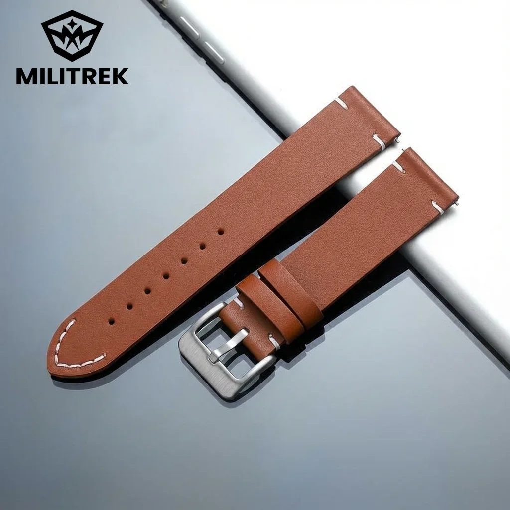 Vintage Soft Genuine Leather Watch Band - Top Layer Cowhide, Needle Grain Texture, Quick Detach Spring Bars (Lugs)
Vintage Soft Genuine Leather Watch Band - Top Layer Cowhide, Needle Grain Texture, Quick Detach Spring Bars (Lugs)