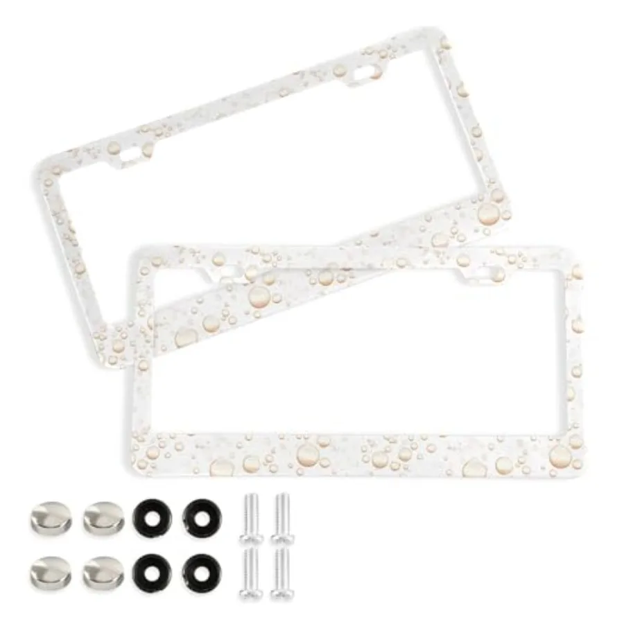 Bubbles License Plate Frame Decorative Aluminium Car Tag Frames 2 Pack Universal License Plate Holder for Standard US Cars
Bubbles License Plate Frame Decorative Aluminium Car Tag Frames 2 Pack Universal License Plate Holder for Standard US Cars