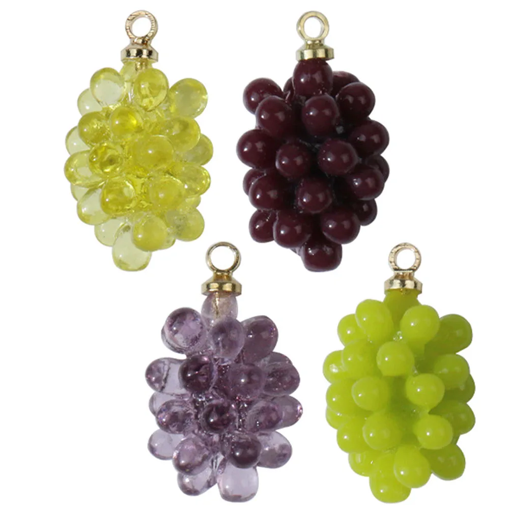 4pcs Grape Pendant DIY Charms Shaped Jewelry Making Necklace Ornament Dangle Purple Green Pendants Accessories Craft Supplies
4pcs Grape Pendant DIY Charms Shaped Jewelry Making Necklace Ornament Dangle Purple Green Pendants Accessories Craft Supplies