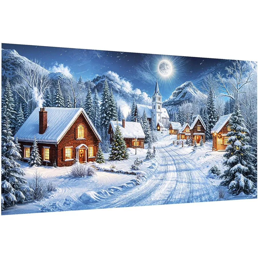 Large Christmas Diamond Painting Kits Full Drill Winter House 5D mosaic Christmas Tree Diamond embroidery Gem Home Wall Decor
Large Christmas Diamond Painting Kits Full Drill Winter House 5D mosaic Christmas Tree Diamond embroidery Gem Home Wall Decor