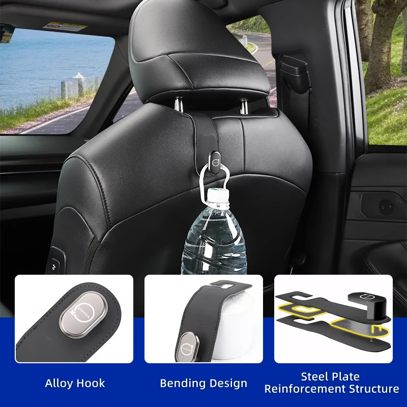 Multifunctional Leather and Metal Car Stickers Seat Back Storage Hook For Volvo XC90 XC60 C30 T6 S60 C70 XC40 V40 AWD V90 S90
Multifunctional Leather and Metal Car Stickers Seat Back Storage Hook For Volvo XC90 XC60 C30 T6 S60 C70 XC40 V40 AWD V90 S90