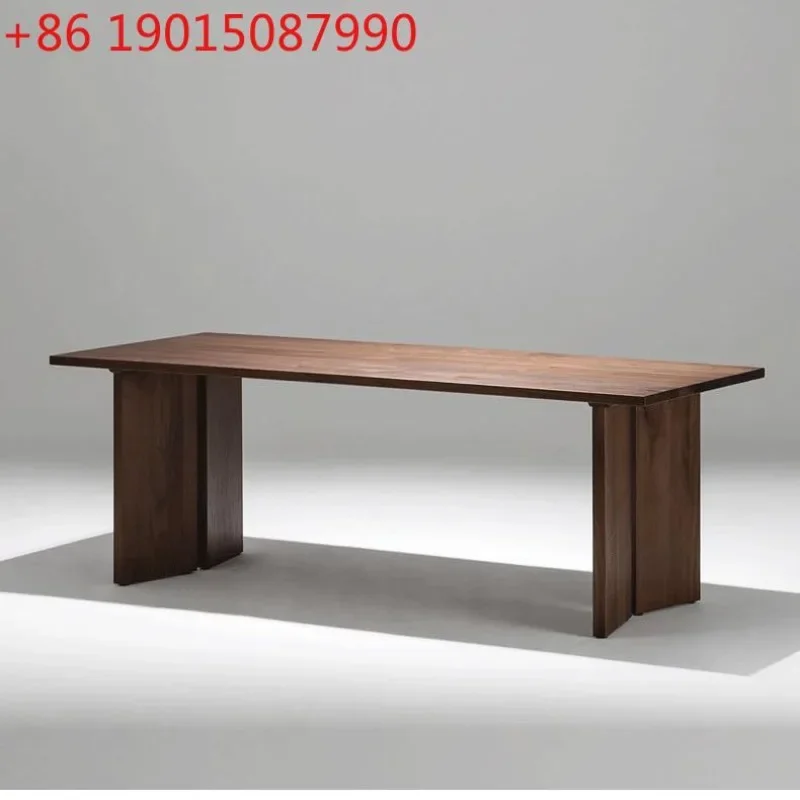 Italian dining table, black walnut long table, light luxury home restaurant dining table, rectangular dining table
Italian dining table, black walnut long table, light luxury home restaurant dining table, rectangular dining table