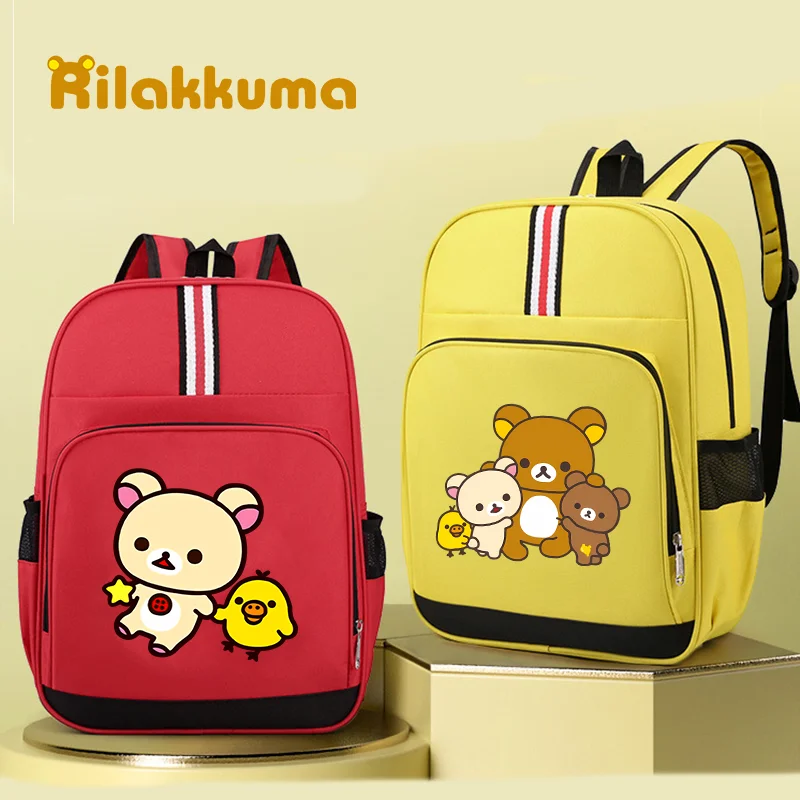 Rilakkuma Students Schoolbags Fashion Children Backpacks Cute Cartoon Printed School Bags Portable Knapsacks Large Capacity Bag
Rilakkuma Students Schoolbags Fashion Children Backpacks Cute Cartoon Printed School Bags Portable Knapsacks Large Capacity Bag