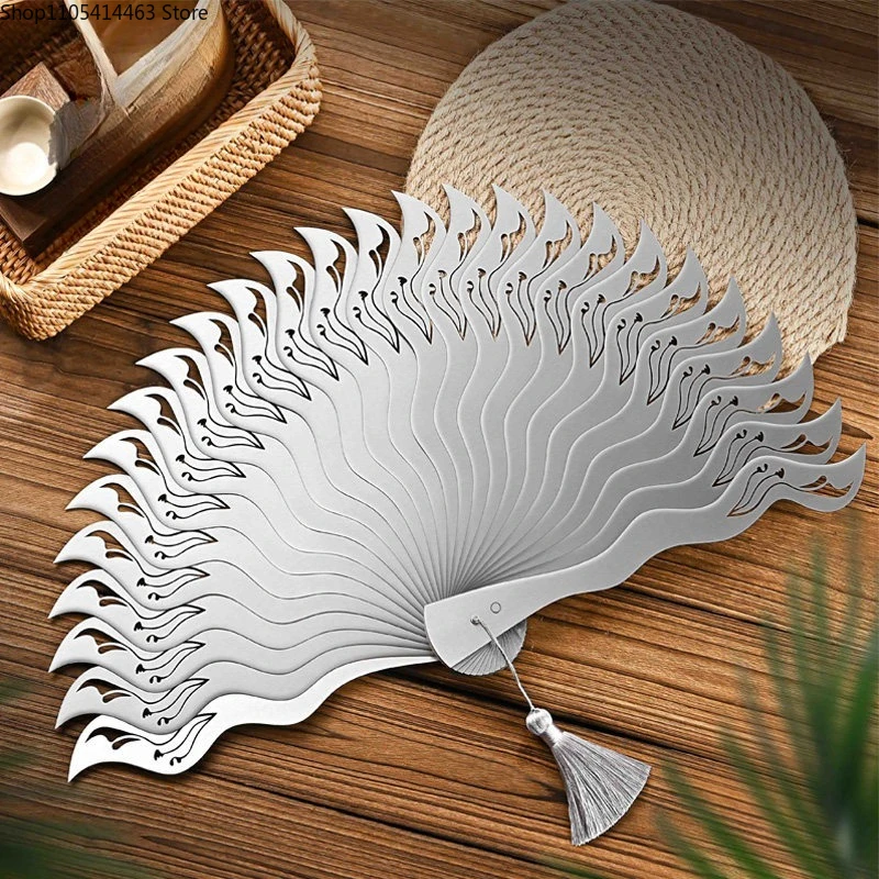 Hollow Iron Fan Self-Defense Kung Fu Tai Chi Fan Metal Stainless Steel Folding Fan
Hollow Iron Fan Self-Defense Kung Fu Tai Chi Fan Metal Stainless Steel Folding Fan
