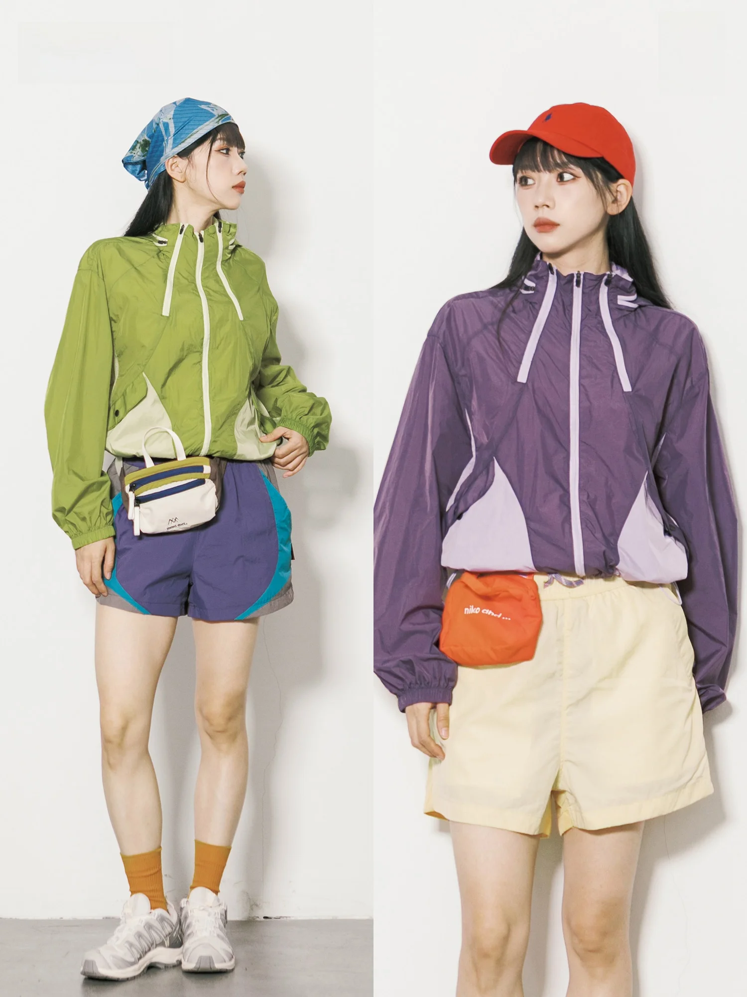 Outdoor Women's Loose Fit Quick Dry Hat UV Protection Clothing Color Block Design Breathable Outerwear Nylon Fabric Short Coat
Outdoor Women's Loose Fit Quick Dry Hat UV Protection Clothing Color Block Design Breathable Outerwear Nylon Fabric Short Coat