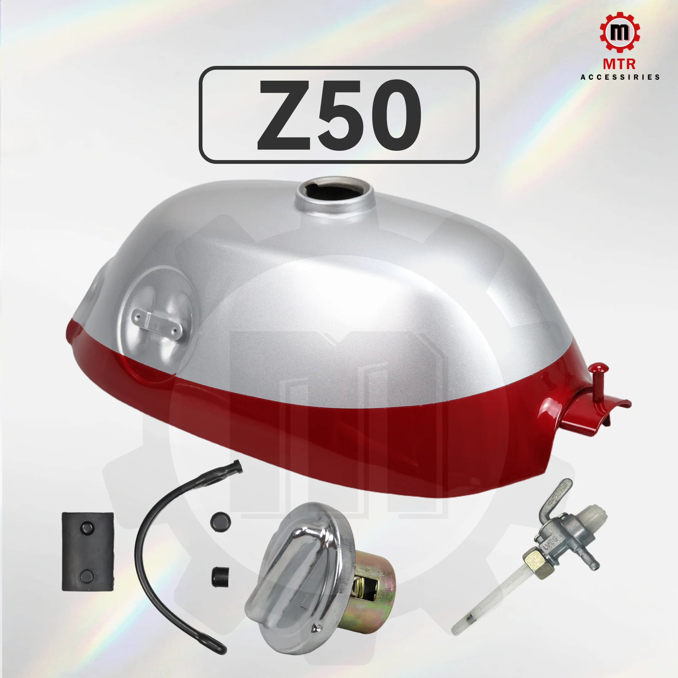 Oil Tank Kit Z50A K1 Fuel Tank Kit Red Sliver Metal 4L Petrol Tank for Z50A K1 1968-1969 Motorcycles Parts
Oil Tank Kit Z50A K1 Fuel Tank Kit Red Sliver Metal 4L Petrol Tank for Z50A K1 1968-1969 Motorcycles Parts