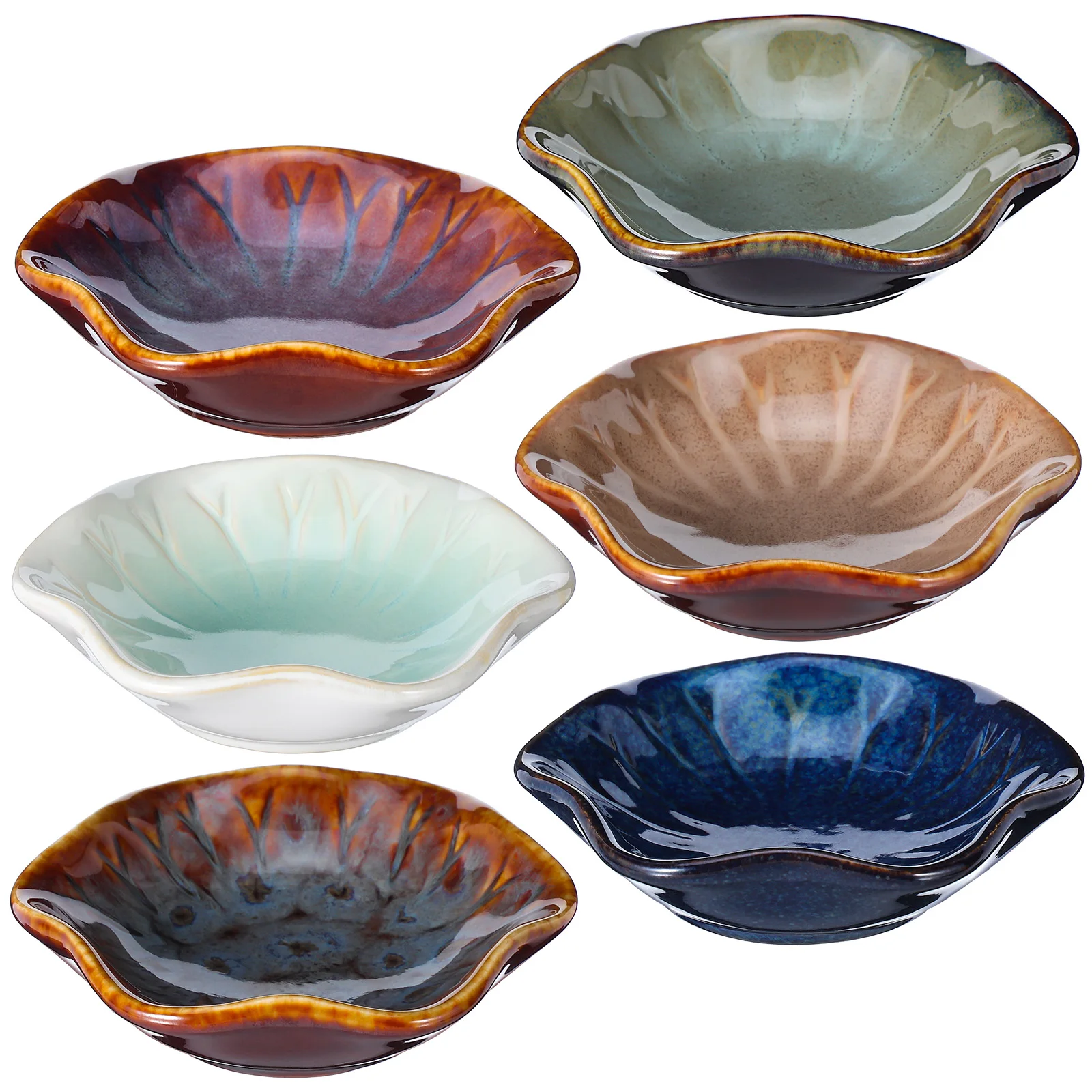 6Pcs Kiln Change Sauce Dishes Japanese Style Ceramic Condiment Bowls for Dipping Sushi Snacks Side Dish Serving Appetizer Small
6Pcs Kiln Change Sauce Dishes Japanese Style Ceramic Condiment Bowls for Dipping Sushi Snacks Side Dish Serving Appetizer Small