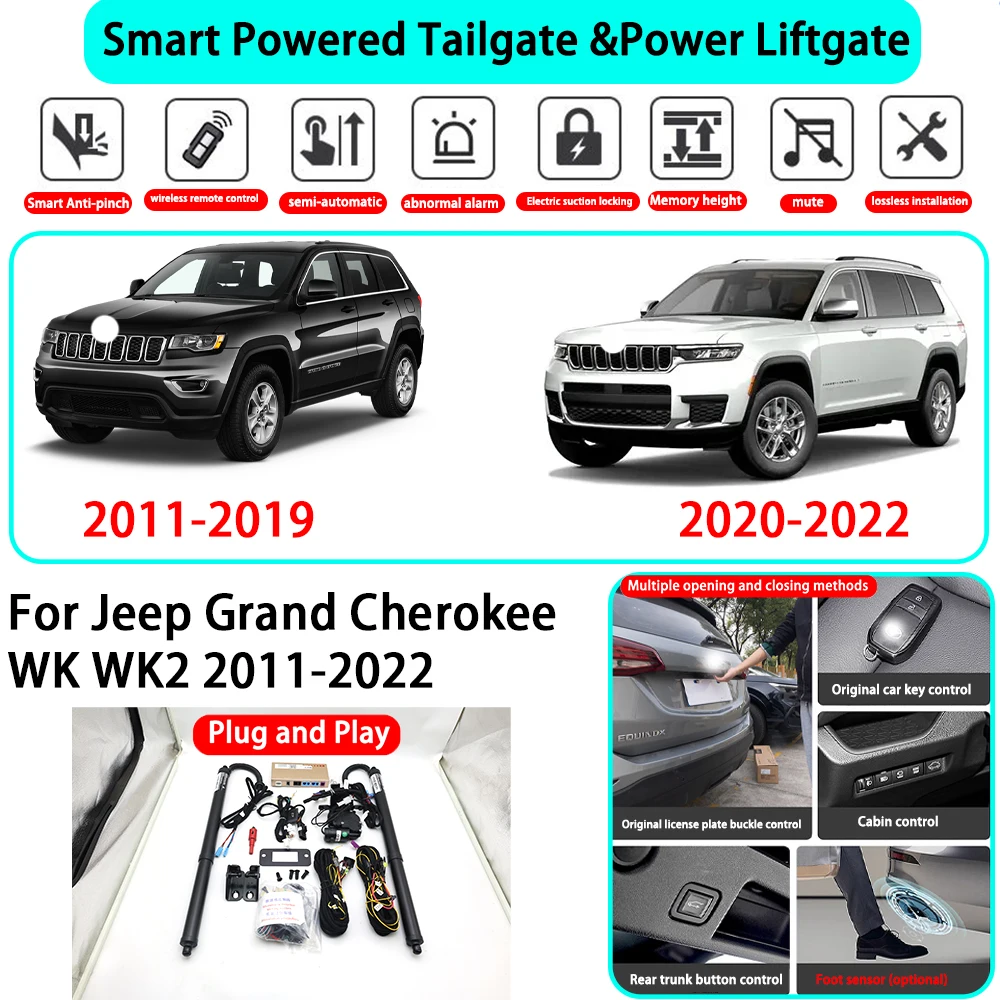for Jeep Grand Cherokee WK WK2 2011-2022 OEM Smart Automatic Powered Tailgate Electric Power Tailgate Lift Kit Key Close
for Jeep Grand Cherokee WK WK2 2011-2022 OEM Smart Automatic Powered Tailgate Electric Power Tailgate Lift Kit Key Close 