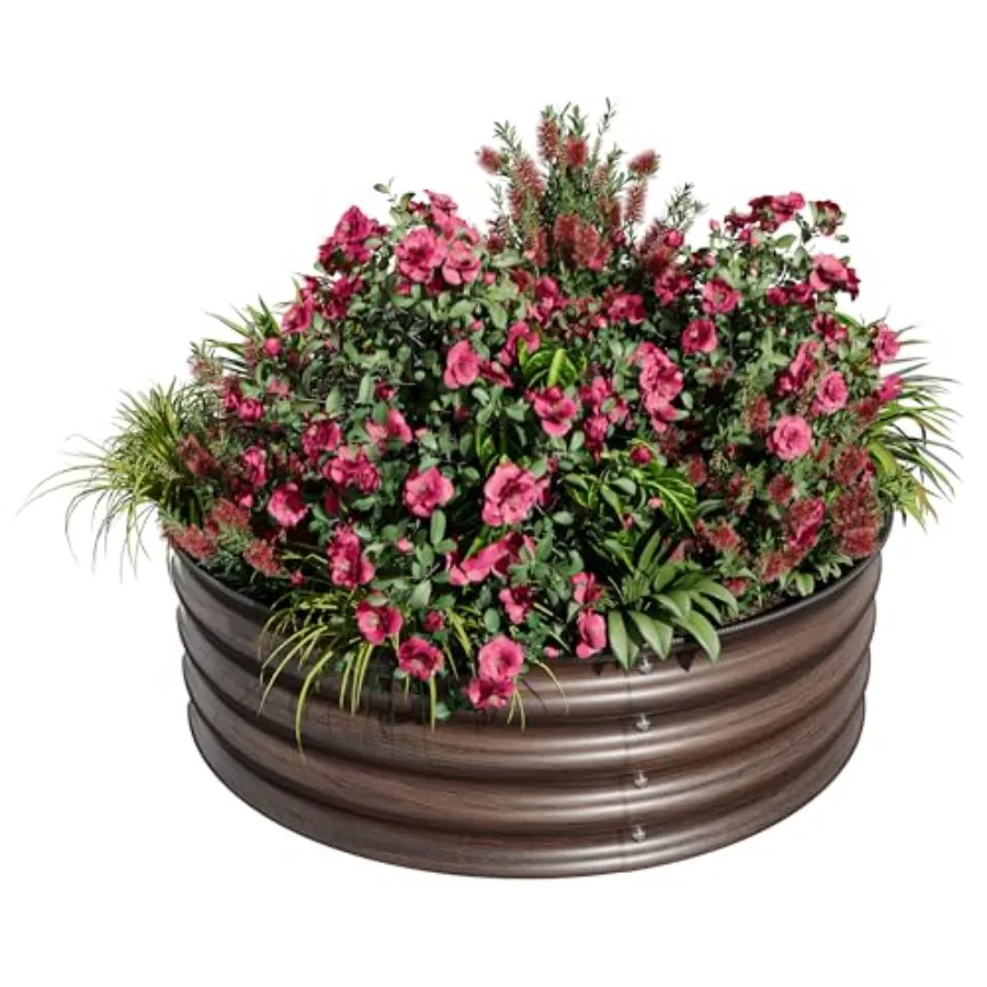 Round Raised Garden Bed, Galvanized Raised Boes with Rust, Corrosion, Easy Assembly, Safe Edge, Metal Garden Bed Kit for Planti
Round Raised Garden Bed, Galvanized Raised Boes with Rust, Corrosion, Easy Assembly, Safe Edge, Metal Garden Bed Kit for Planti
