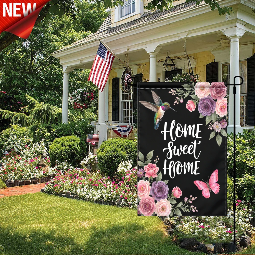 1PC, Home Sweet Home Hummingbird Floral Garden Flag Pink Butterfly Rose Outdoor Decorative Yard Flag
1PC, Home Sweet Home Hummingbird Floral Garden Flag Pink Butterfly Rose Outdoor Decorative Yard Flag