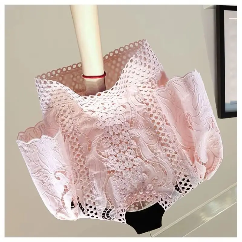 Hollow Crochet Bubble Sleeve Lace Shirt 2026 Summer Korean Version of Thin Solid Color High Waist Short Casual Versatile Top New
Hollow Crochet Bubble Sleeve Lace Shirt 2026 Summer Korean Version of Thin Solid Color High Waist Short Casual Versatile Top New
