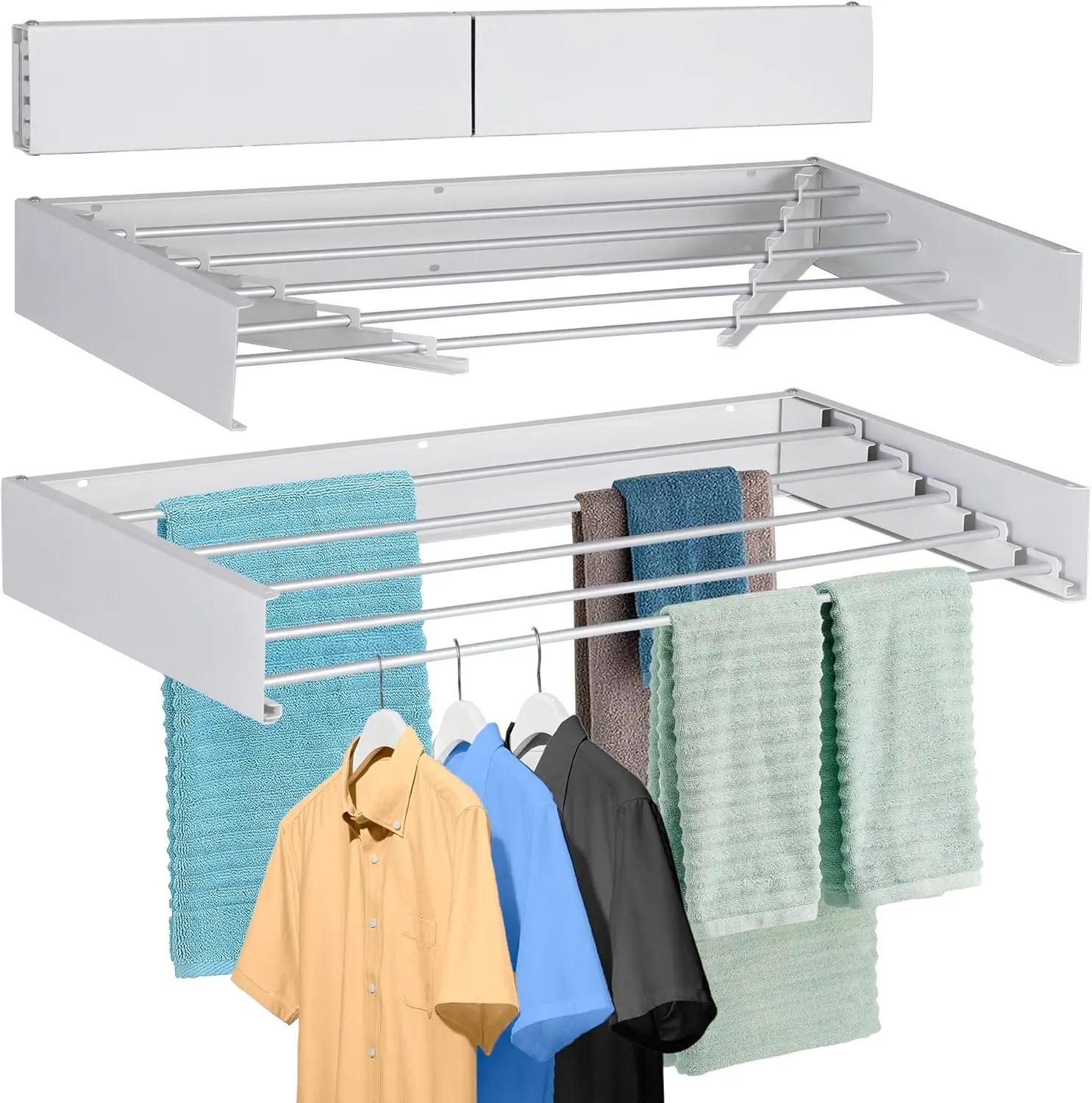 Over The Door Hanger Folding Clothes Drying Rack Folding Hanging Coat Rack for Indoor Laundry Room Compact Small Space Foldable
Over The Door Hanger Folding Clothes Drying Rack Folding Hanging Coat Rack for Indoor Laundry Room Compact Small Space Foldable