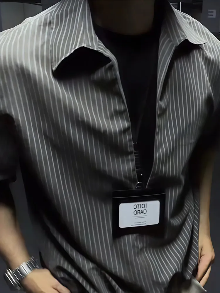 Old Money Style Striped Shirt Short Sleeve Men's Summer Turn-down Collar Casual Wear Five-Quarter Sleeve Trendy Commute Wind
Old Money Style Striped Shirt Short Sleeve Men's Summer Turn-down Collar Casual Wear Five-Quarter Sleeve Trendy Commute Wind