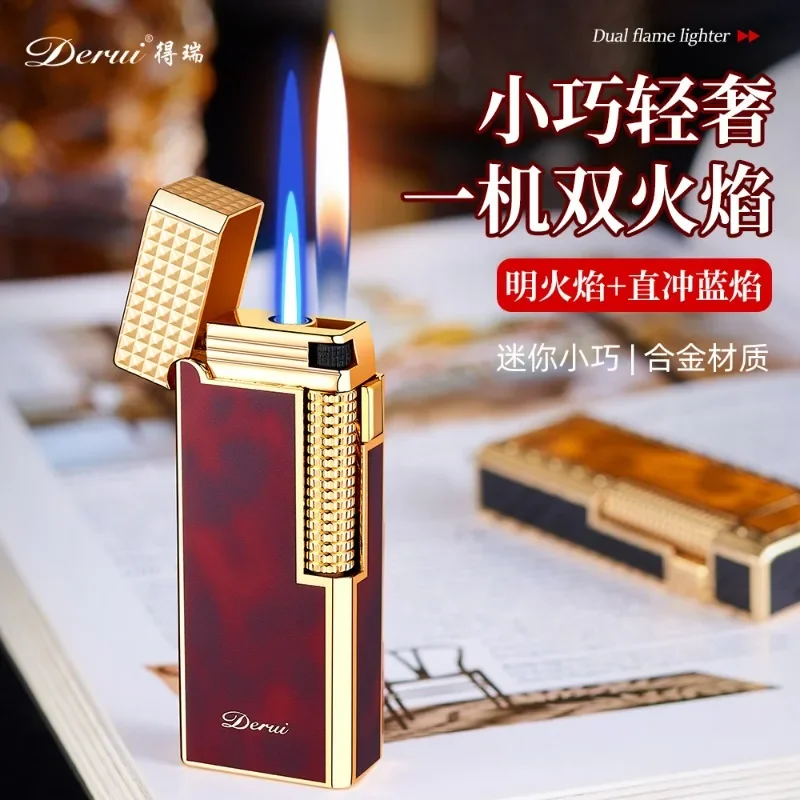 Derui Narrow Edition персонализированная мужская металлическая шлифовальная машина с двойным пламенем, ретро надувная ветрозащитная зажигалка - мужской подарок
Derui Narrow Edition персонализированная мужская металлическая шлифовальная машина с двойным пламенем, ретро надувная ветрозащитная зажигалка - мужской подарок
