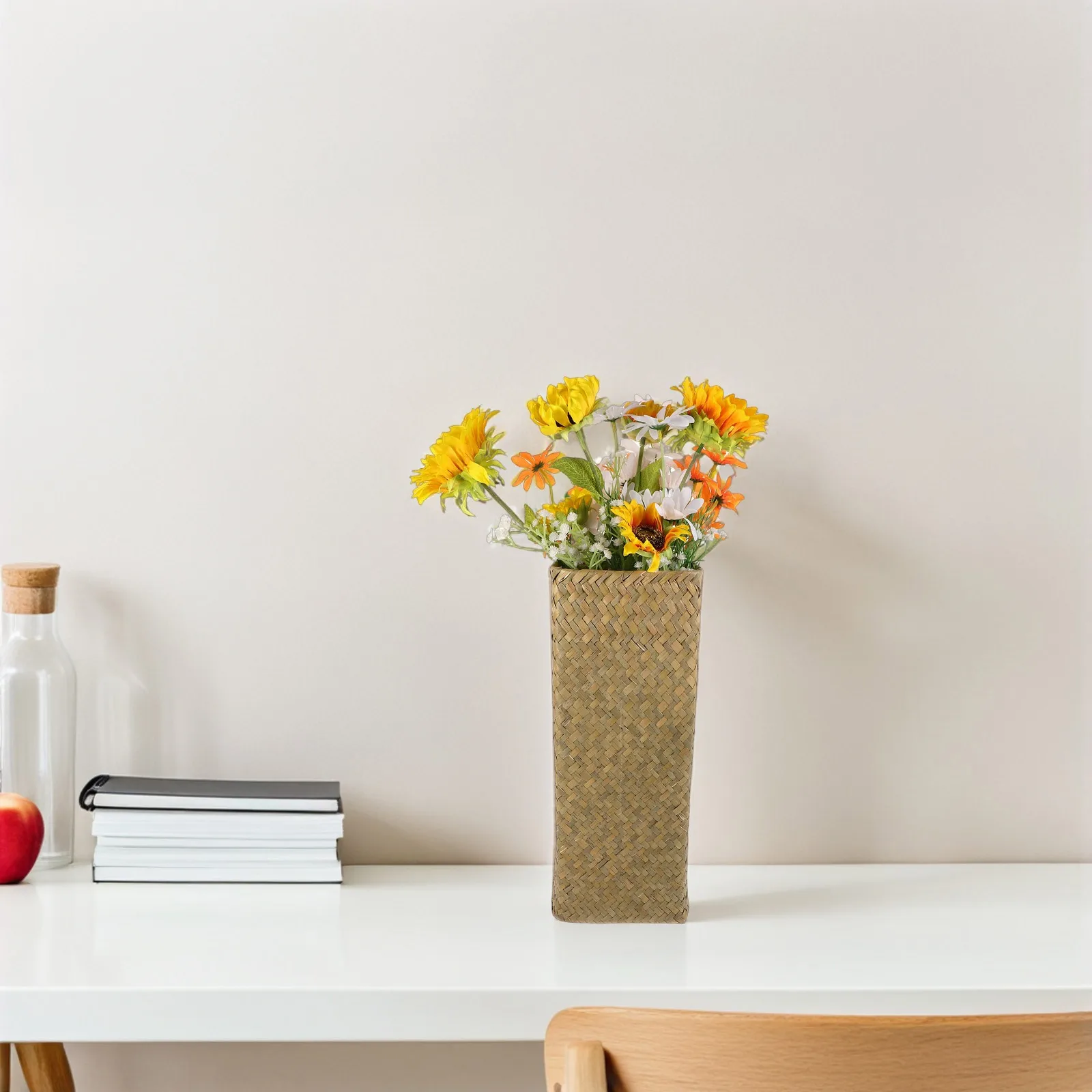 2 Pcs Vase Vintage Decorative Wicker Country Flower Handmade Woven Light Brown Centerpiece
2 Pcs Vase Vintage Decorative Wicker Country Flower Handmade Woven Light Brown Centerpiece