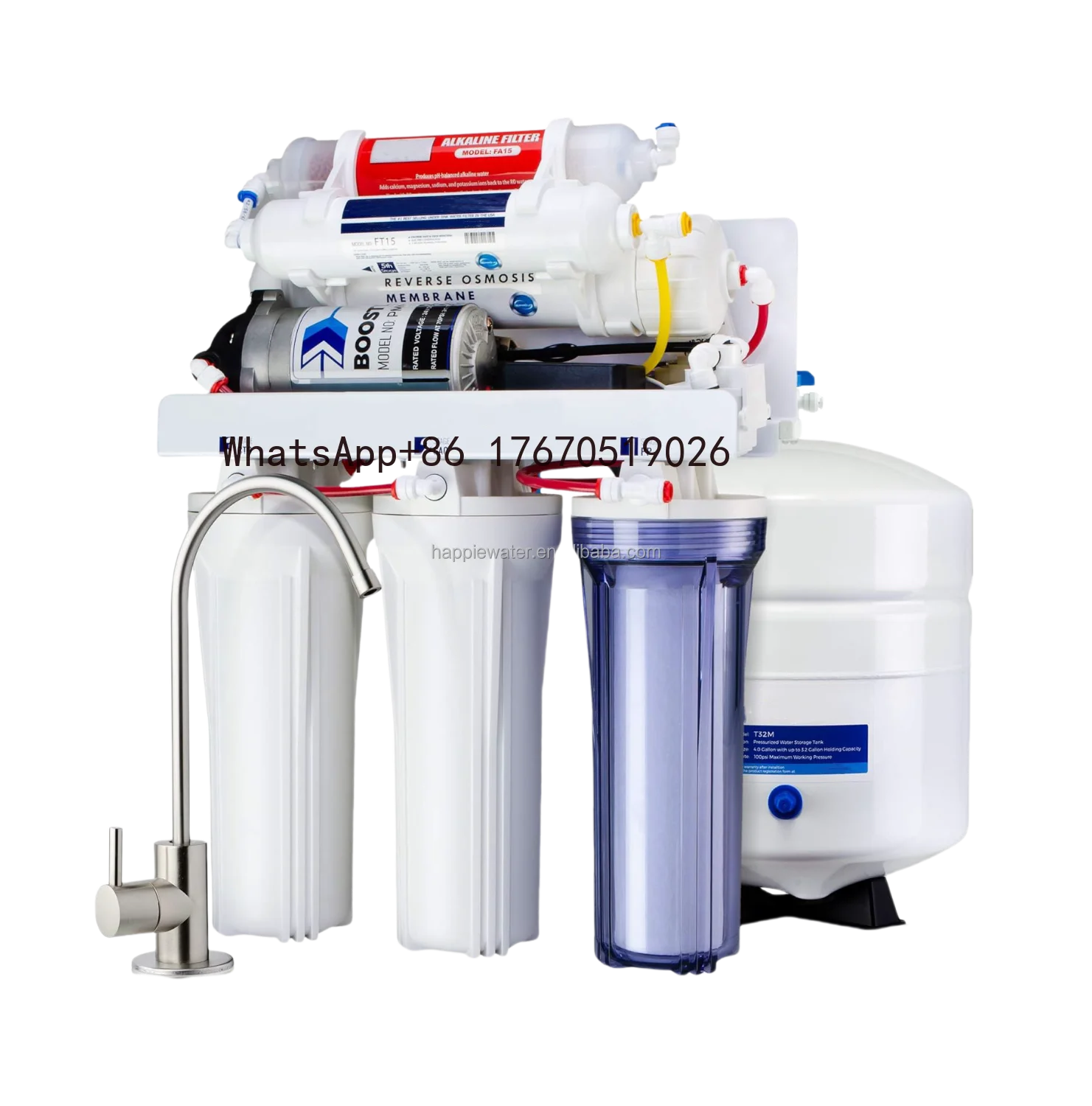Zero TDS 100 Gpd Undersink 5 Stages RO Reverse Osmosis Water Filter System for Home Use
Zero TDS 100 Gpd Undersink 5 Stages RO Reverse Osmosis Water Filter System for Home Use