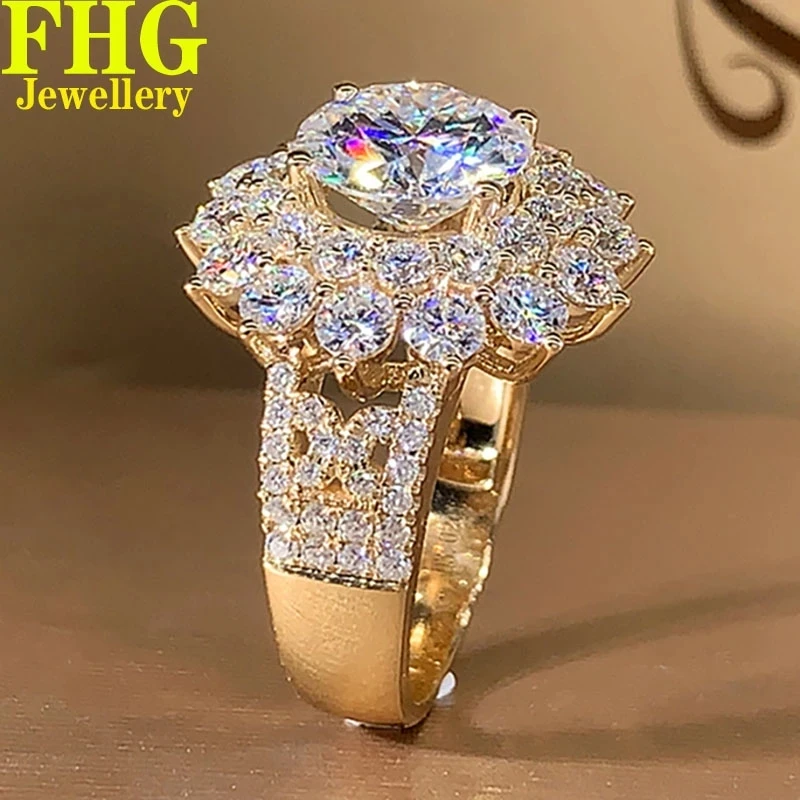 Round 1 2 3 4 5 Ct Solid Au750 18K Yellow Gold Ring DVVS1 Moissanite Diamonds Round Wedding Party Engagement Anniversary Ring
Round 1 2 3 4 5 Ct Solid Au750 18K Yellow Gold Ring DVVS1 Moissanite Diamonds Round Wedding Party Engagement Anniversary Ring