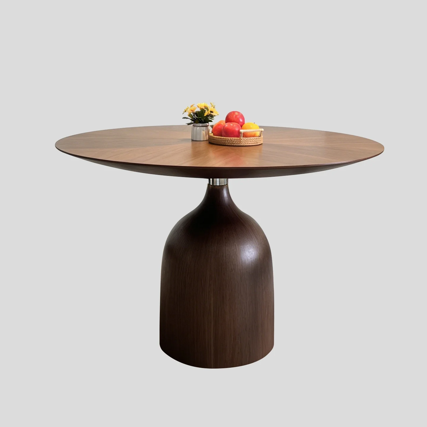 #Retro Walnut Solid Wood Table Ethnic Simple Small Apartment Designer Turntable Light Luxury Combination Dining Table Chairs
#Retro Walnut Solid Wood Table Ethnic Simple Small Apartment Designer Turntable Light Luxury Combination Dining Table Chairs