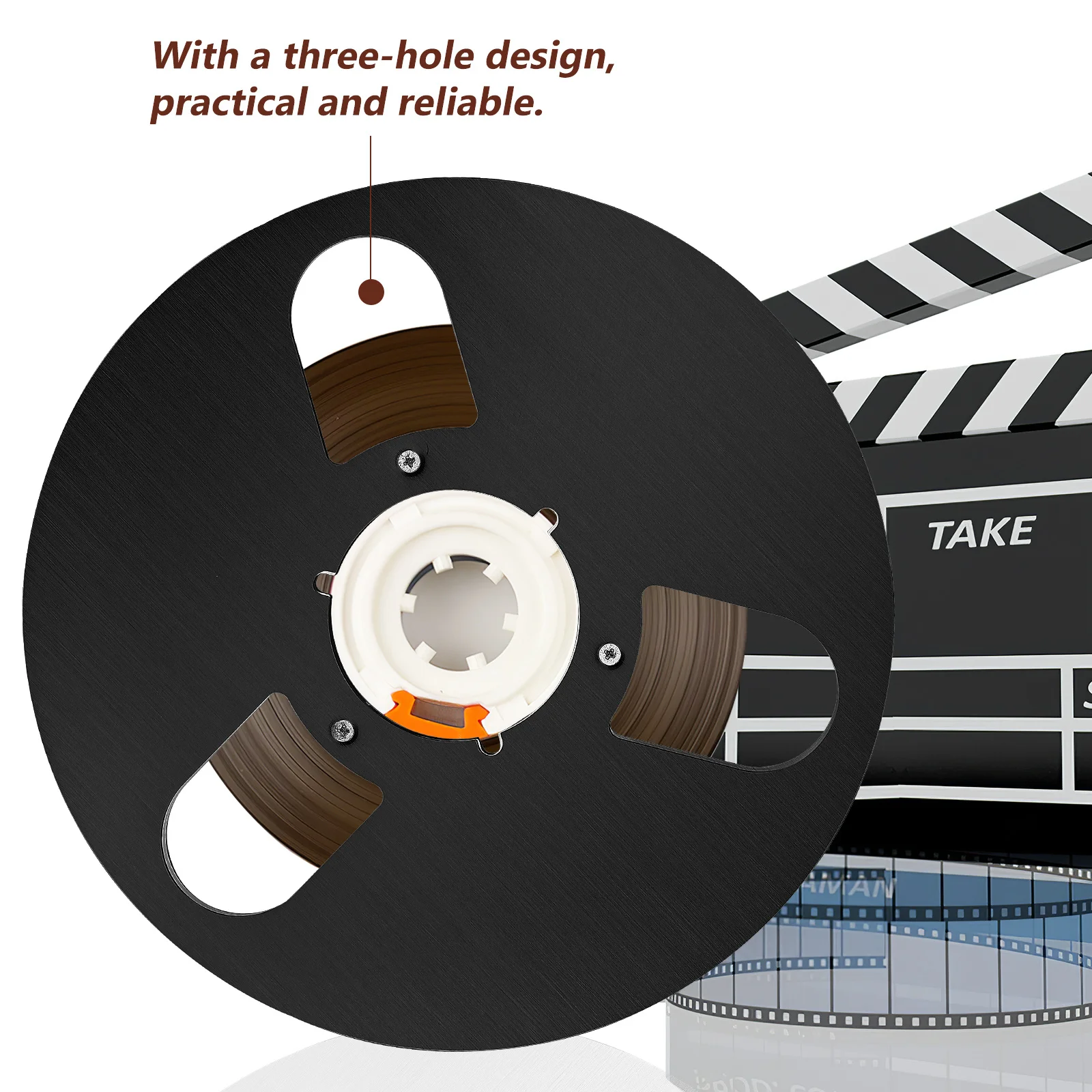 Aluminum Alloy Empty Tape Reel For Reel-To-Reel Recorder 3 Windproof Holes High Strength Low Noise Audio Take Up Reel
Aluminum Alloy Empty Tape Reel For Reel-To-Reel Recorder 3 Windproof Holes High Strength Low Noise Audio Take Up Reel