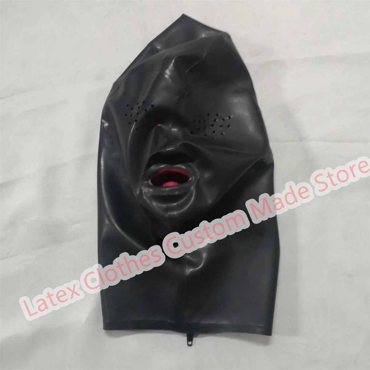 Sexy Latex Hood Rubber Mask Fetish Handmade Mouth Gag and Nose Tube Halloween Cosplay Costumes
Sexy Latex Hood Rubber Mask Fetish Handmade Mouth Gag and Nose Tube Halloween Cosplay Costumes