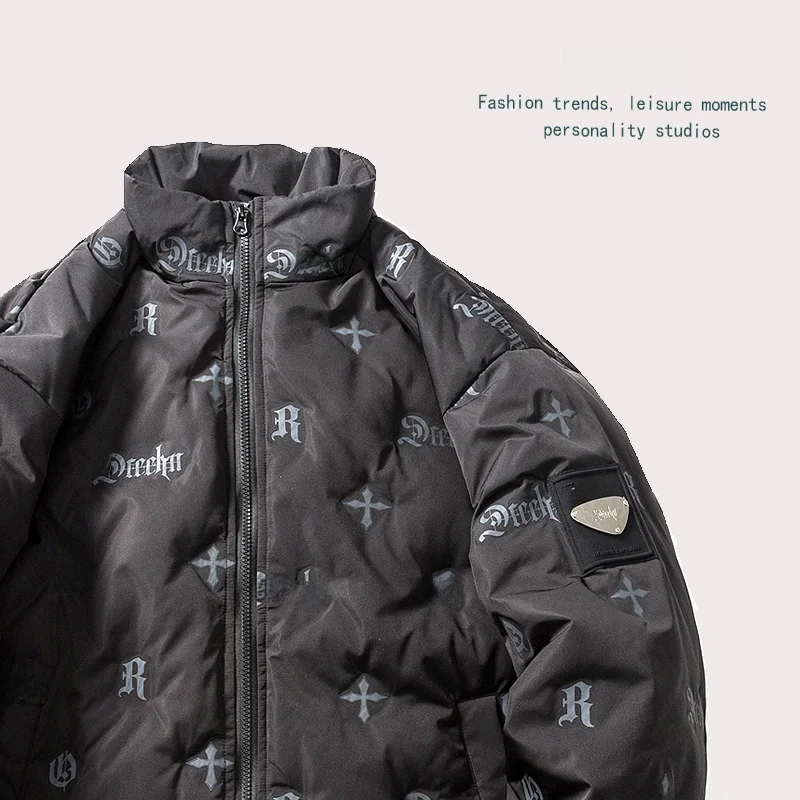 Куртка-пуховик ANXIE с готическим принтом, свободного кроя, с воротником-стойкой, унисекс, зимняя верхняя одежда, защита от холода
Куртка-пуховик ANXIE с готическим принтом, свободного кроя, с воротником-стойкой, унисекс, зимняя верхняя одежда, защита от холода