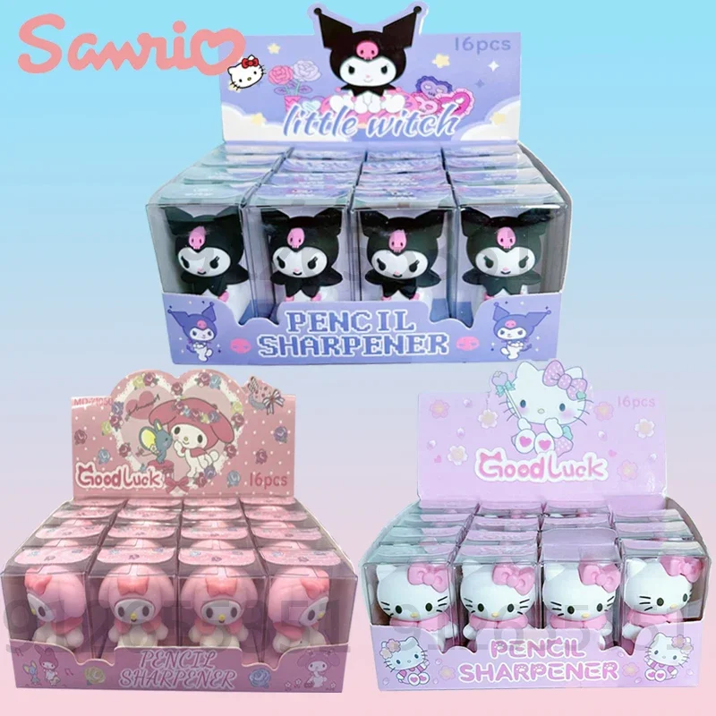16 шт. Sanrio точилка для карандашей аниме Hello Kitty My Melody Kuromi школьные принадлежности оптом приз
16 шт. Sanrio точилка для карандашей аниме Hello Kitty My Melody Kuromi школьные принадлежности оптом приз