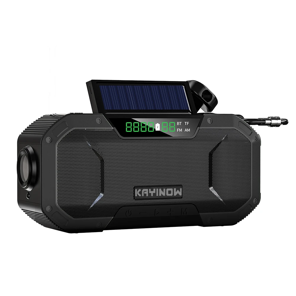 Hand Crank Solar Radio Bluetooth-Compatible Speaker Emergency LED Flashlight Power Bank Multifunctional Audio Device
Hand Crank Solar Radio Bluetooth-Compatible Speaker Emergency LED Flashlight Power Bank Multifunctional Audio Device