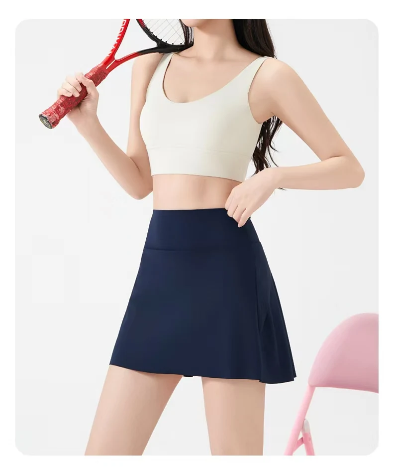 Women Tennis Skirt with Shorts High Waist Athletic Skort Quick Dry Golf Skirt for Running Workout Sports
Women Tennis Skirt with Shorts High Waist Athletic Skort Quick Dry Golf Skirt for Running Workout Sports