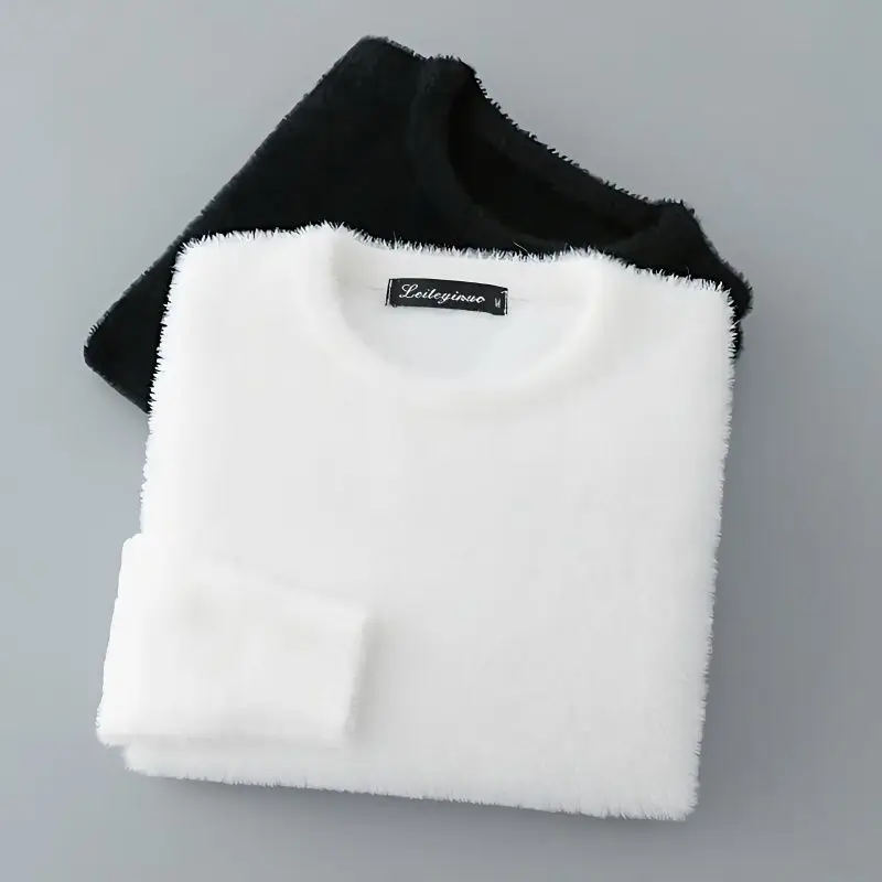 Autumn and Spring Sweater Men's Round Neck Thickened Tops New Style Loose Soft Warm Casual Solid Color Knitted Pullover D51
Autumn and Spring Sweater Men's Round Neck Thickened Tops New Style Loose Soft Warm Casual Solid Color Knitted Pullover D51