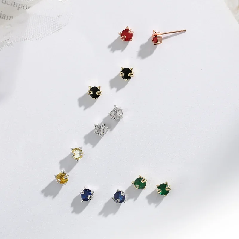 925 Sterling Silver Prevent Allergy Cat zircon Stud Earrings for Women Wedding Earrings Jewelry Accessories
925 Sterling Silver Prevent Allergy Cat zircon Stud Earrings for Women Wedding Earrings Jewelry Accessories