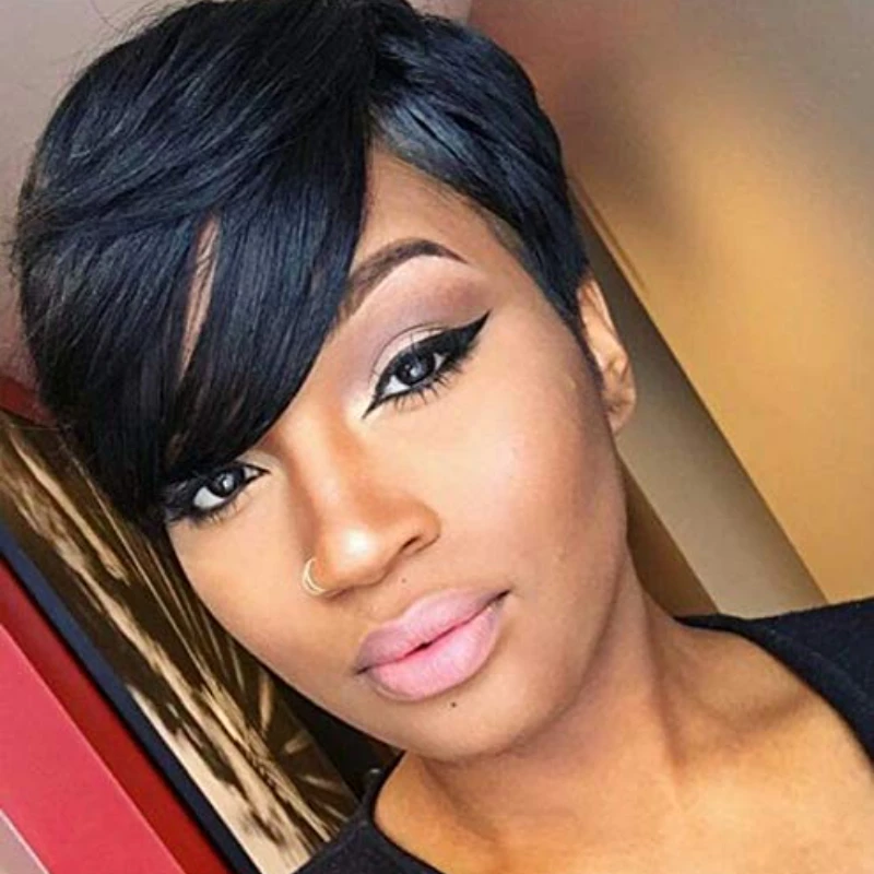 Short Straight Pixie Cut Wig Human Hair Straight Human Hair Wigs Full Machine Made Wigs For Women Human Hair Wig
Short Straight Pixie Cut Wig Human Hair Straight Human Hair Wigs Full Machine Made Wigs For Women Human Hair Wig