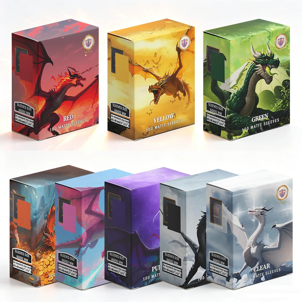 VORINCLEX 100PCS Matte Card Sleeves 66x92mm Standard Size 8 Colors for Trading Cards MTG TCG Sleeves Matte Shield Style
VORINCLEX 100PCS Matte Card Sleeves 66x92mm Standard Size 8 Colors for Trading Cards MTG TCG Sleeves Matte Shield Style
