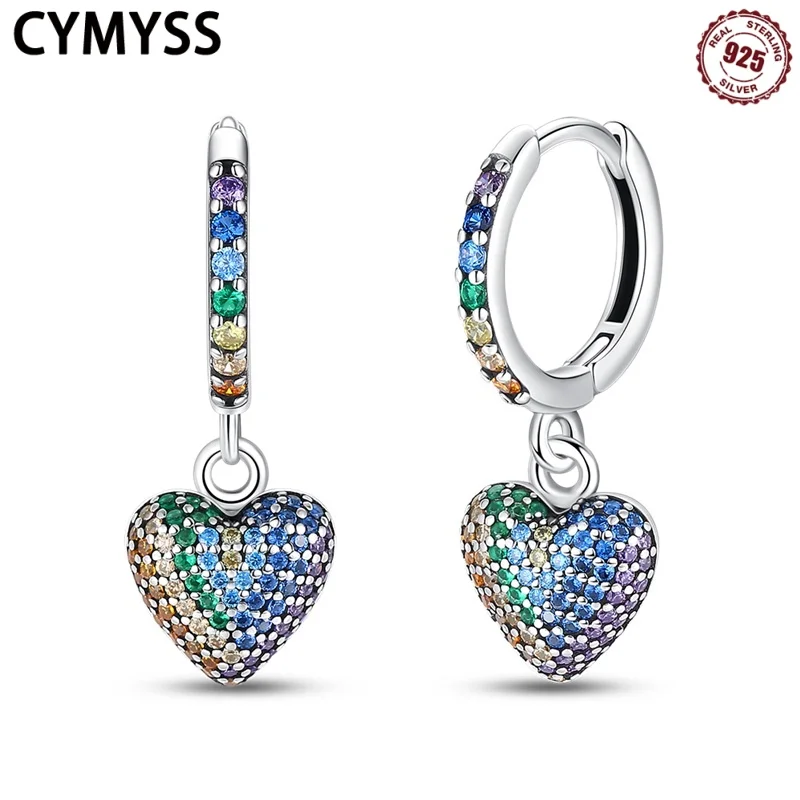 CYMYSS 2025 New S925 Sterling Silver Coloured Heart Earrings Boutique Wedding Birthday Party Gift Jewellery Trend Women Earrings
CYMYSS 2025 New S925 Sterling Silver Coloured Heart Earrings Boutique Wedding Birthday Party Gift Jewellery Trend Women Earrings