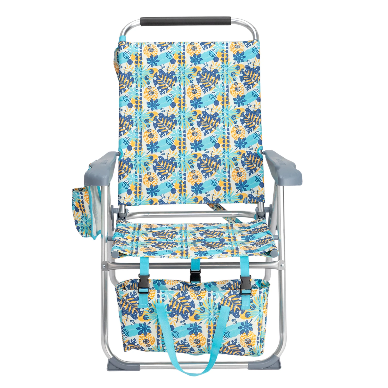7-Position Adjustable Aluminum Beach Chair Vintage Summer Print with Headrest Cup Holder Storage Bag 265LBS
7-Position Adjustable Aluminum Beach Chair Vintage Summer Print with Headrest Cup Holder Storage Bag 265LBS
