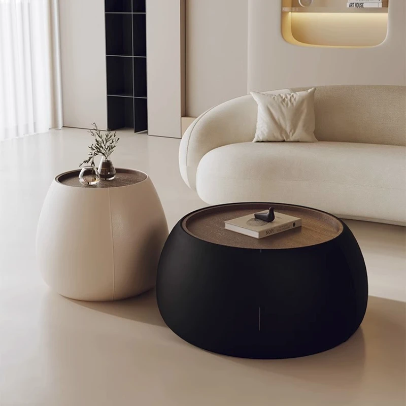Coffee table living room household small apartment cream style creative round coffee table table combination light luxury
Coffee table living room household small apartment cream style creative round coffee table table combination light luxury