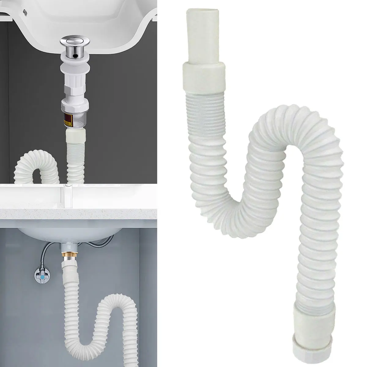 1Pcs Kitchen Sewer Pipe Flexible Bathroom Sink Drains Downcomer Wash Basin Electroplated Plumbing Hose Stretchable Hose
1Pcs Kitchen Sewer Pipe Flexible Bathroom Sink Drains Downcomer Wash Basin Electroplated Plumbing Hose Stretchable Hose