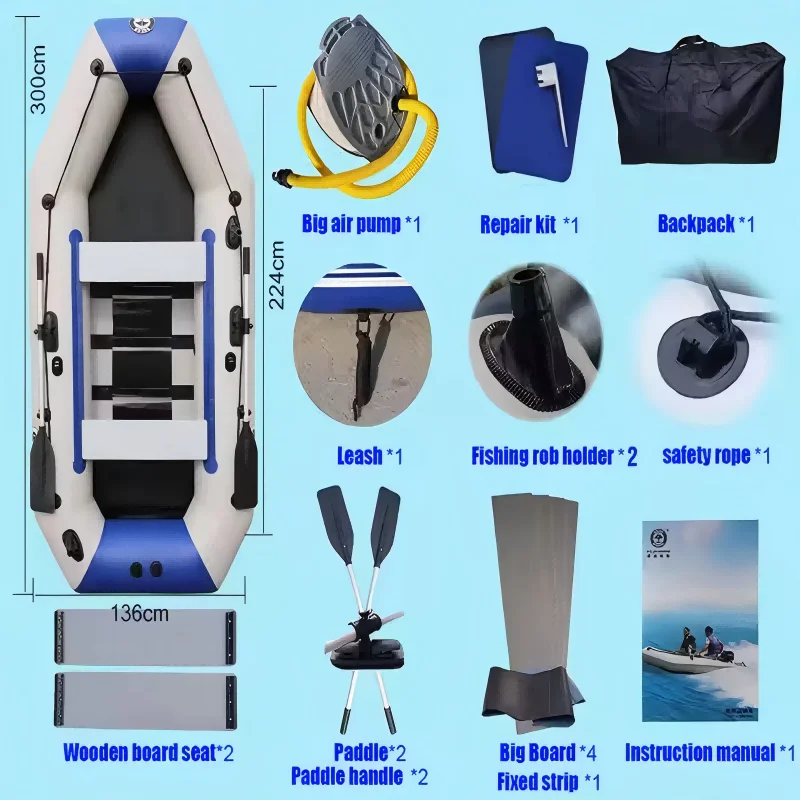 Solar Marine 3m Inflatable Fishing Boat PVC Racing Boats and Surfing Kayak for 4 Person Adult Outdoor Wooden Floor Watersports
Solar Marine 3m Inflatable Fishing Boat PVC Racing Boats and Surfing Kayak for 4 Person Adult Outdoor Wooden Floor Watersports