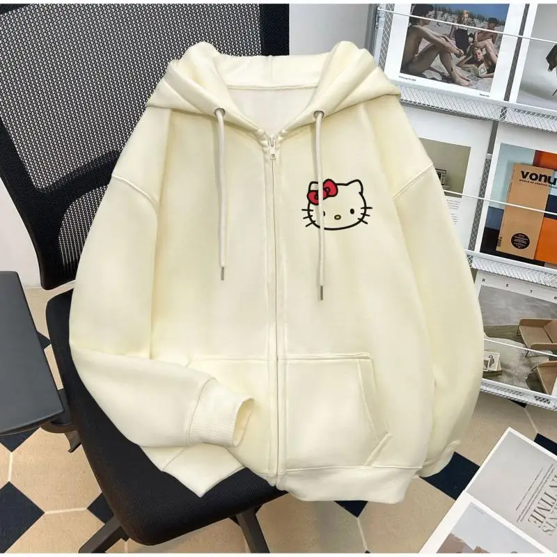 Sanrio Hello Kitty Comfortable Jacket Cute Cartoon Anime New Printed Zipper Hooded Sweatshirt Cardigan Top Girl Gift
Sanrio Hello Kitty Comfortable Jacket Cute Cartoon Anime New Printed Zipper Hooded Sweatshirt Cardigan Top Girl Gift