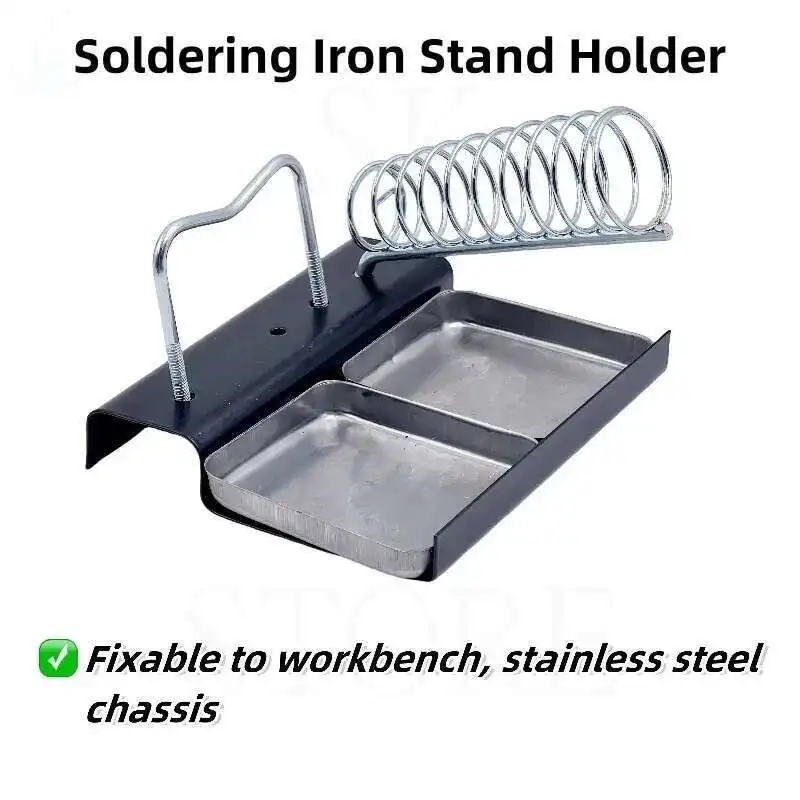 TypeB Electric Soldering Iron Gun Stand Holder Support Station Base Detachable Double Metal Base Sponge Cast Iron Solder Station
TypeB Electric Soldering Iron Gun Stand Holder Support Station Base Detachable Double Metal Base Sponge Cast Iron Solder Station