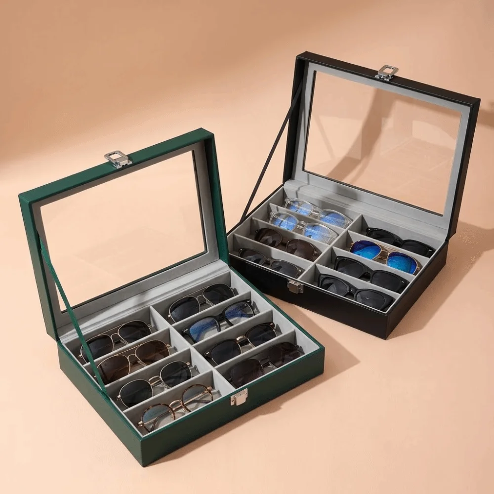 8‑Grid Sunglasses Display Case Clear View Multi Grid Glasses Storage Box Dust-Proof Multi-Functional Eyeglasses Display Stand
8‑Grid Sunglasses Display Case Clear View Multi Grid Glasses Storage Box Dust-Proof Multi-Functional Eyeglasses Display Stand