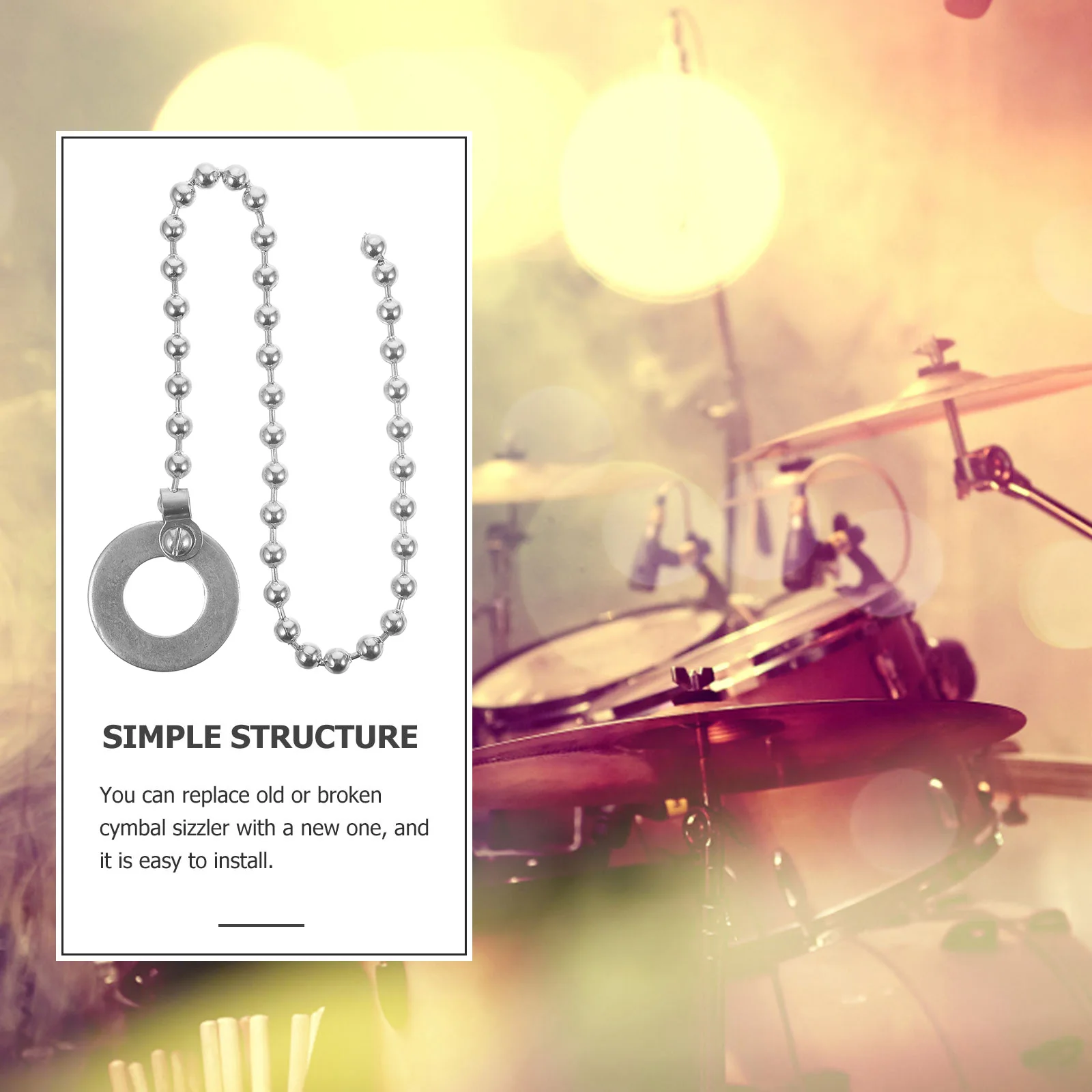 Cymbal Sustain Chain for Drum Kit Firth Accessories Cymbals Splash Jazz
Cymbal Sustain Chain for Drum Kit Firth Accessories Cymbals Splash Jazz