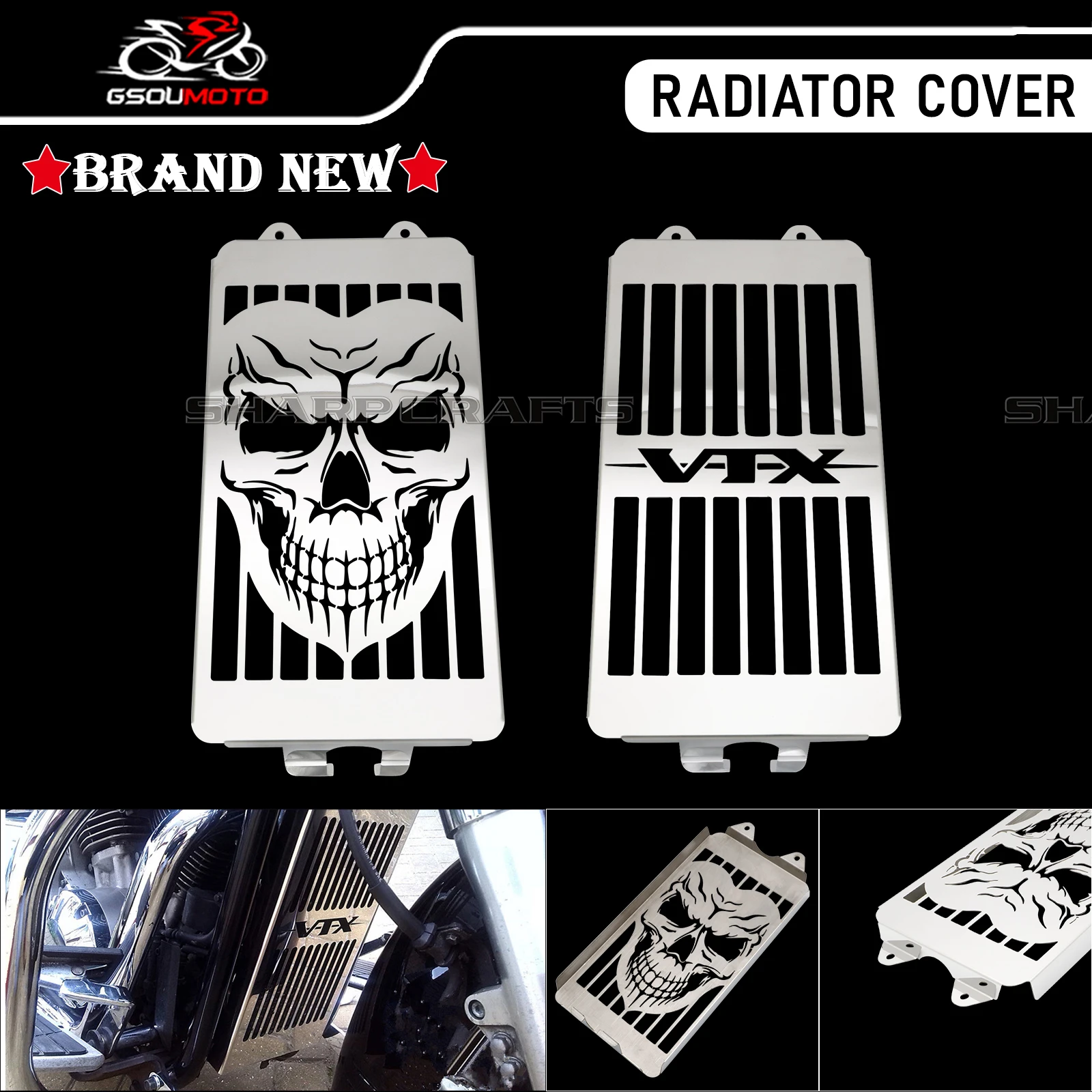 Motorcycle Engine Radiator Grill Grille Tank Cooler Cover For Honda VTX1300 VTX1300C VTX1300R VTX1300S VTX1300T 2003 - 2009
Motorcycle Engine Radiator Grill Grille Tank Cooler Cover For Honda VTX1300 VTX1300C VTX1300R VTX1300S VTX1300T 2003 - 2009