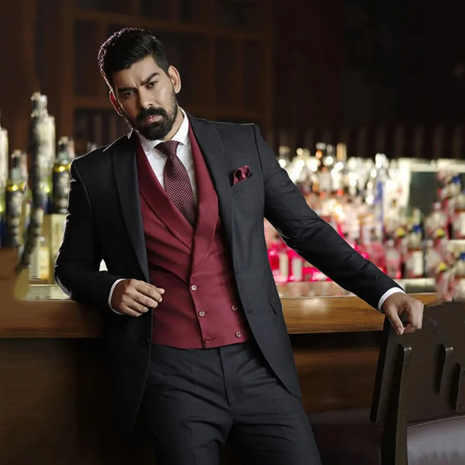 AnnieBritney Smart Casual Men Suits Slim Fit Solid Blazers 3 Piece Suit for Man Ensembles De Blazers Ropa De Hombre Masculinas
AnnieBritney Smart Casual Men Suits Slim Fit Solid Blazers 3 Piece Suit for Man Ensembles De Blazers Ropa De Hombre Masculinas
